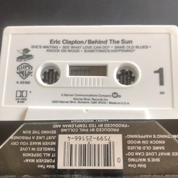 Vintage Cassette Tape Eric Clapton Behind the Sun - Picture 6 of 6